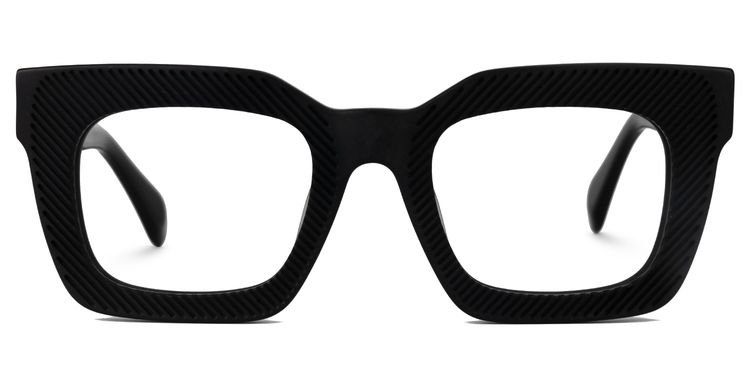 Keisa Square Black Glasses