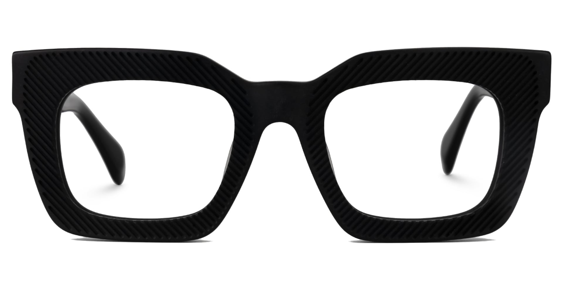 Keisa Square Black Glasses0