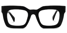 Keisa Square Black Glasses0