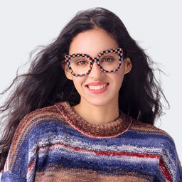 Malcolm Square Checkered Glasses7