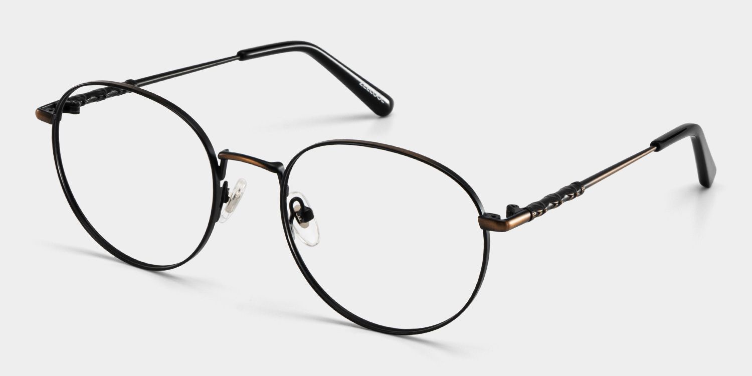 Ian Brown Frame Glasses with Round Frame Online | ZEELOOL3