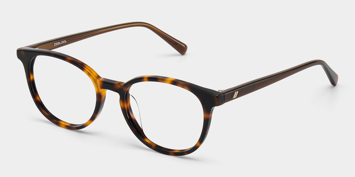 Allison Auburn Eyeglasses -Tortoise Round Frames | ZEELOOL