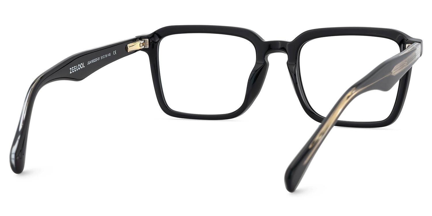 Vickerie Thin Black Glasses in Square Design | Zeelool5