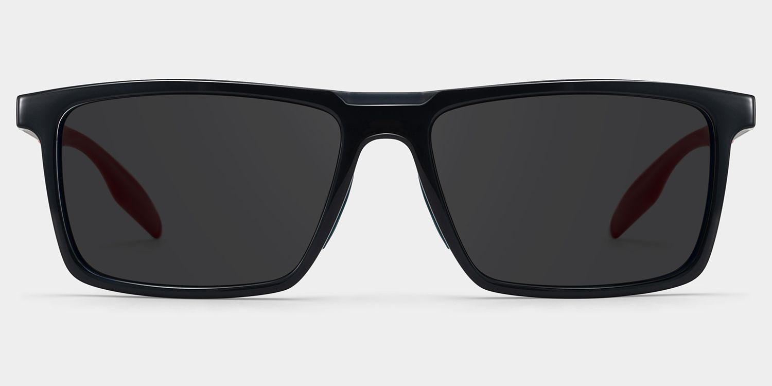 Active Blue Red Frame Glasses with Rectangle Frame Online | ZEELOOL0