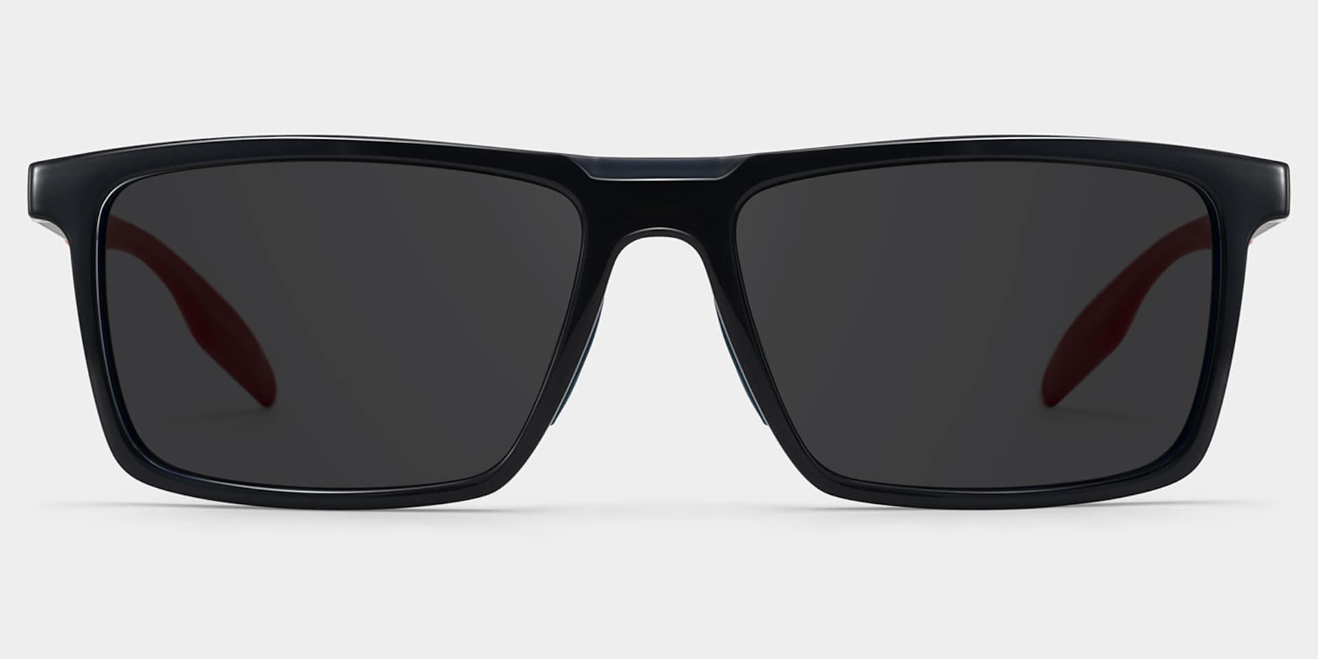 Active Blue Red Frame Glasses with Rectangle Frame Online | ZEELOOL0