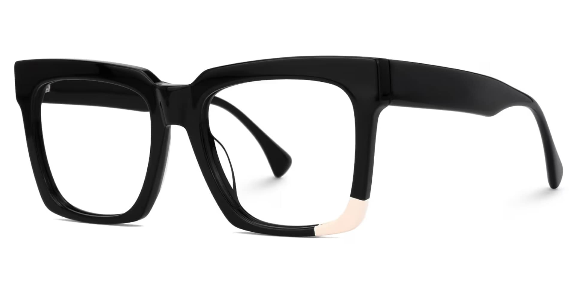 Barrios Square Black Glasses | Zeelool Glasses2
