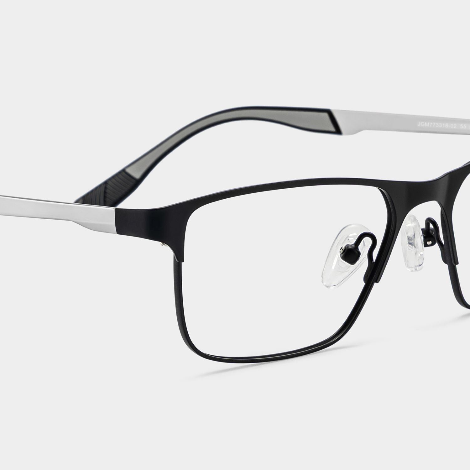 Kellen Black Eyeglasses with Browline Frame Design | ZEELOOL5