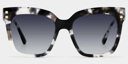Minguela Gray-Tortoise Square Sunglasses0