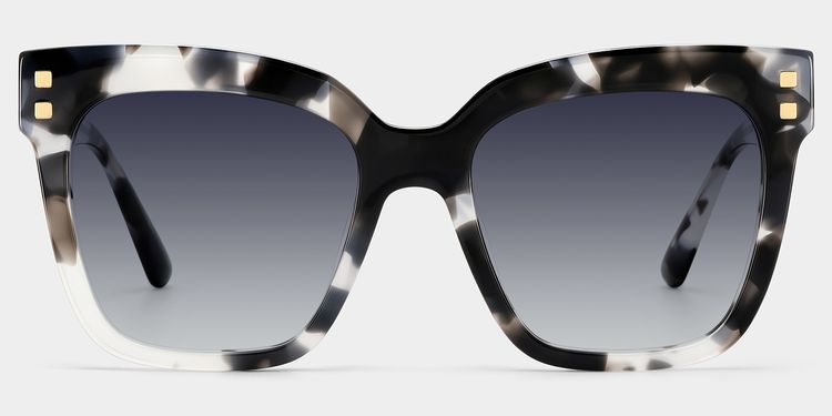 Minguela Gray-Tortoise Square Sunglasses
