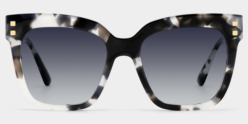 Minguela Gray-Tortoise Square Sunglasses