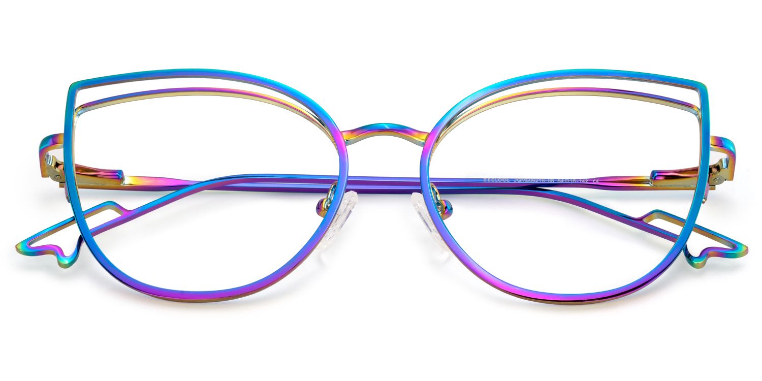 Spivey Cateye Metal Full Frame Eyeglasses | Zeelool2