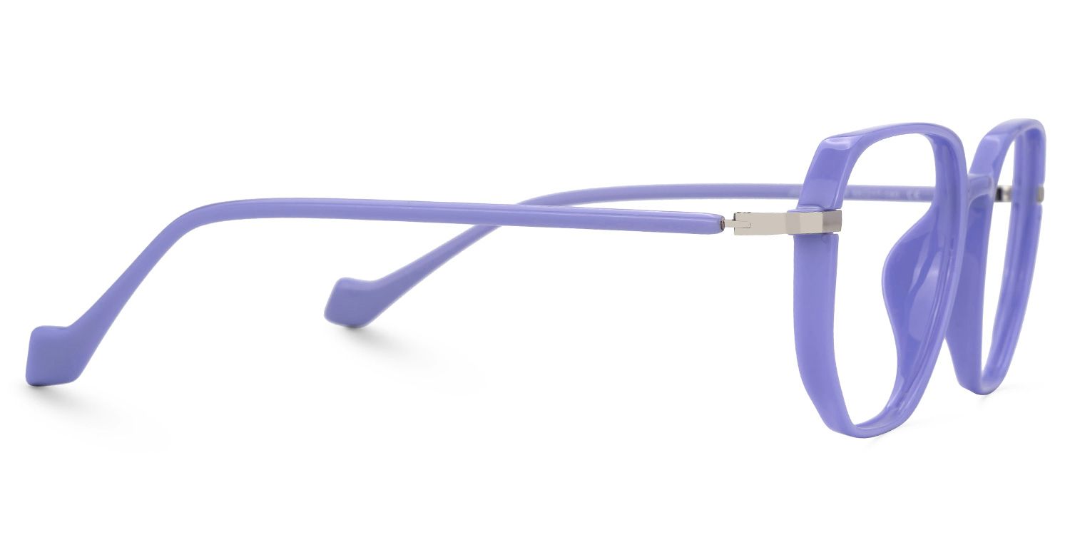 Maura Purple Eyeglasses in Geometric Full-Frame2