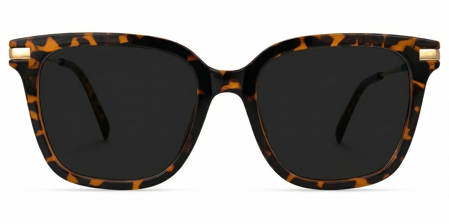 Jacqui Square Style Tortoise Frame Sunglasses | ZEELOOL