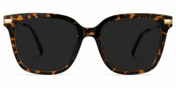 Jacqui Tortoise Rectangle Sunglasses0
