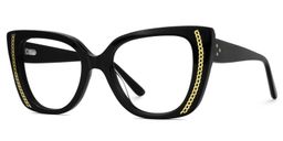 Smolin Cateye Black Glasses1