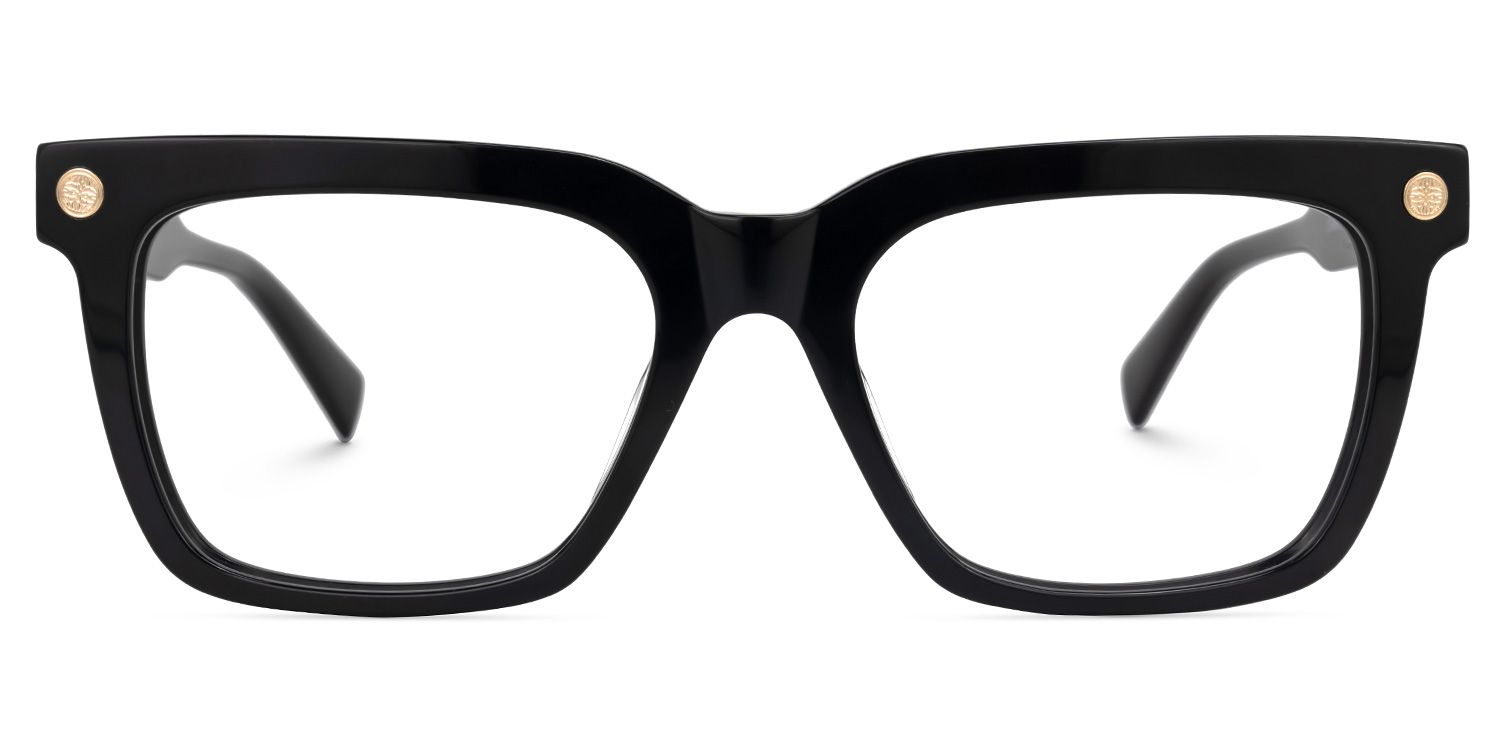 Rectangle Tiarra Black Glasses deals -Zeelool Glasses0