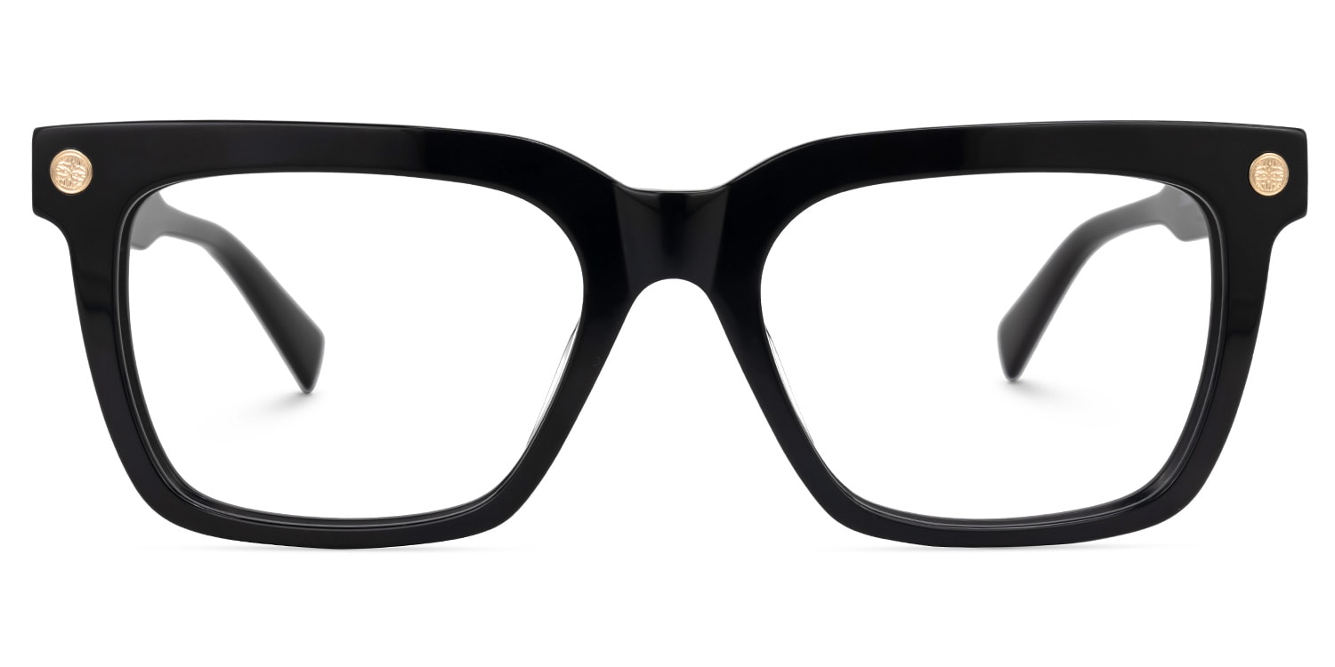 Rodriguez Rectangle Black Glasses