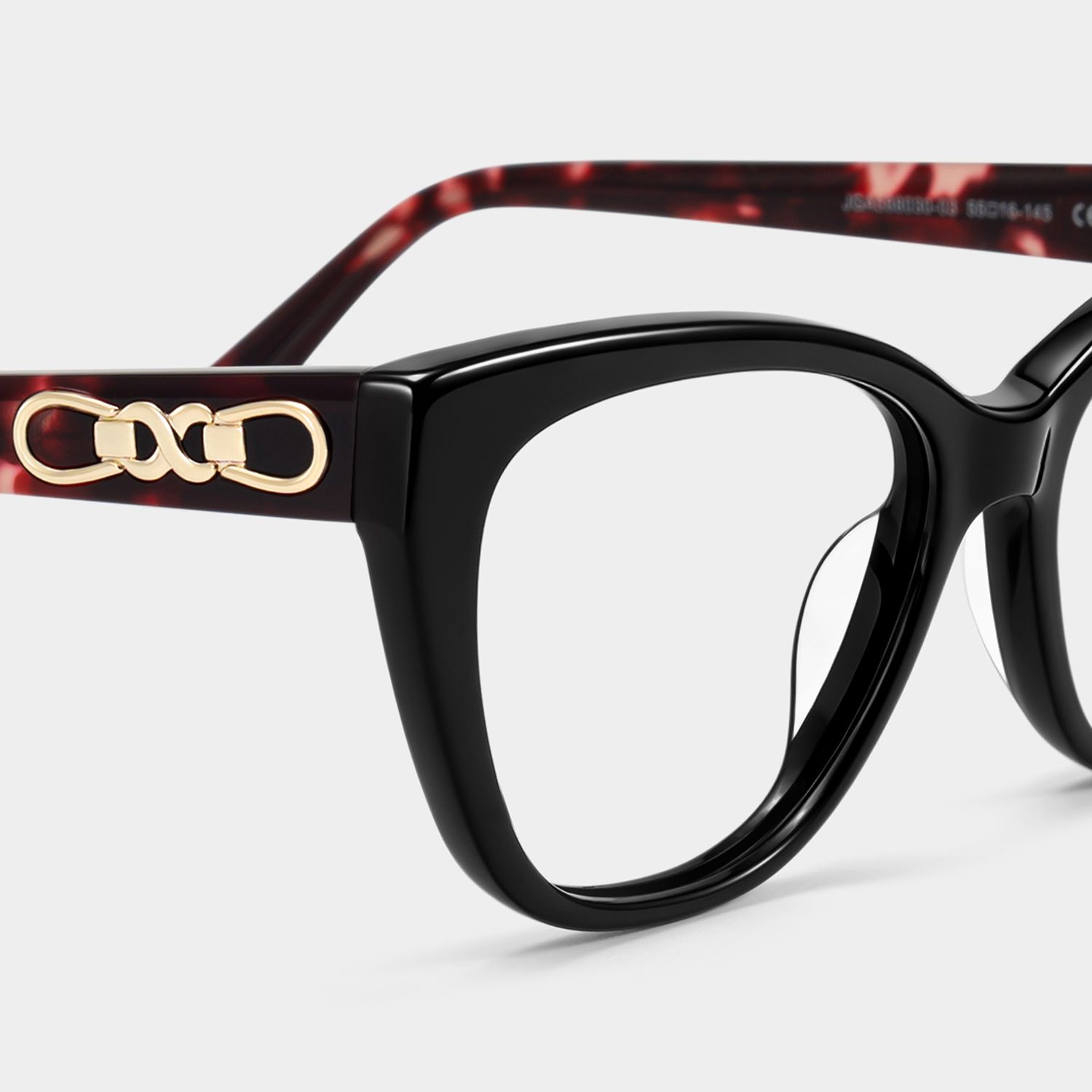Isadora Black Cat-Eye Glasses | ZEELOOL5