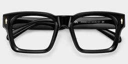 Herman Rectangle Black Glasses1