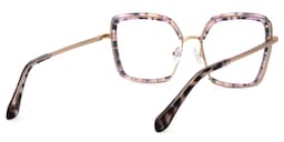 Cordaro Square Pink-Floral Glasses3