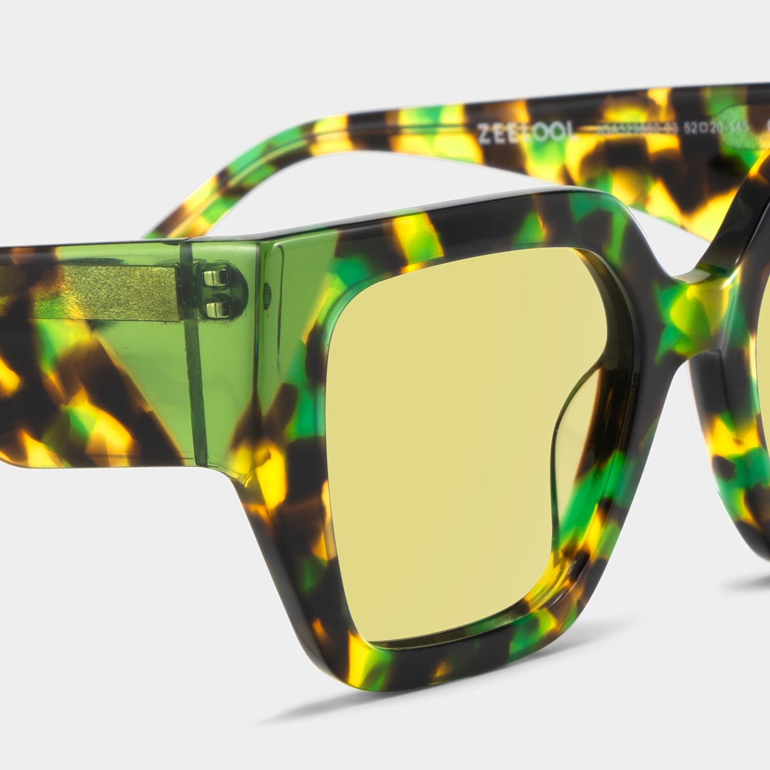 Viva Green Tortoise Frame Glasses with Square Frame Online | ZEELOOL4