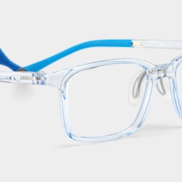 June Rectangle Crystal Blue Glasses4