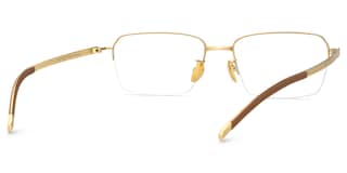 Swerry Rectangle Gold Glasses5