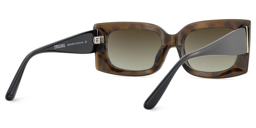 Orduno Brown Leopard Rectangle Sunglasses to Frame Your Face  display picture 3