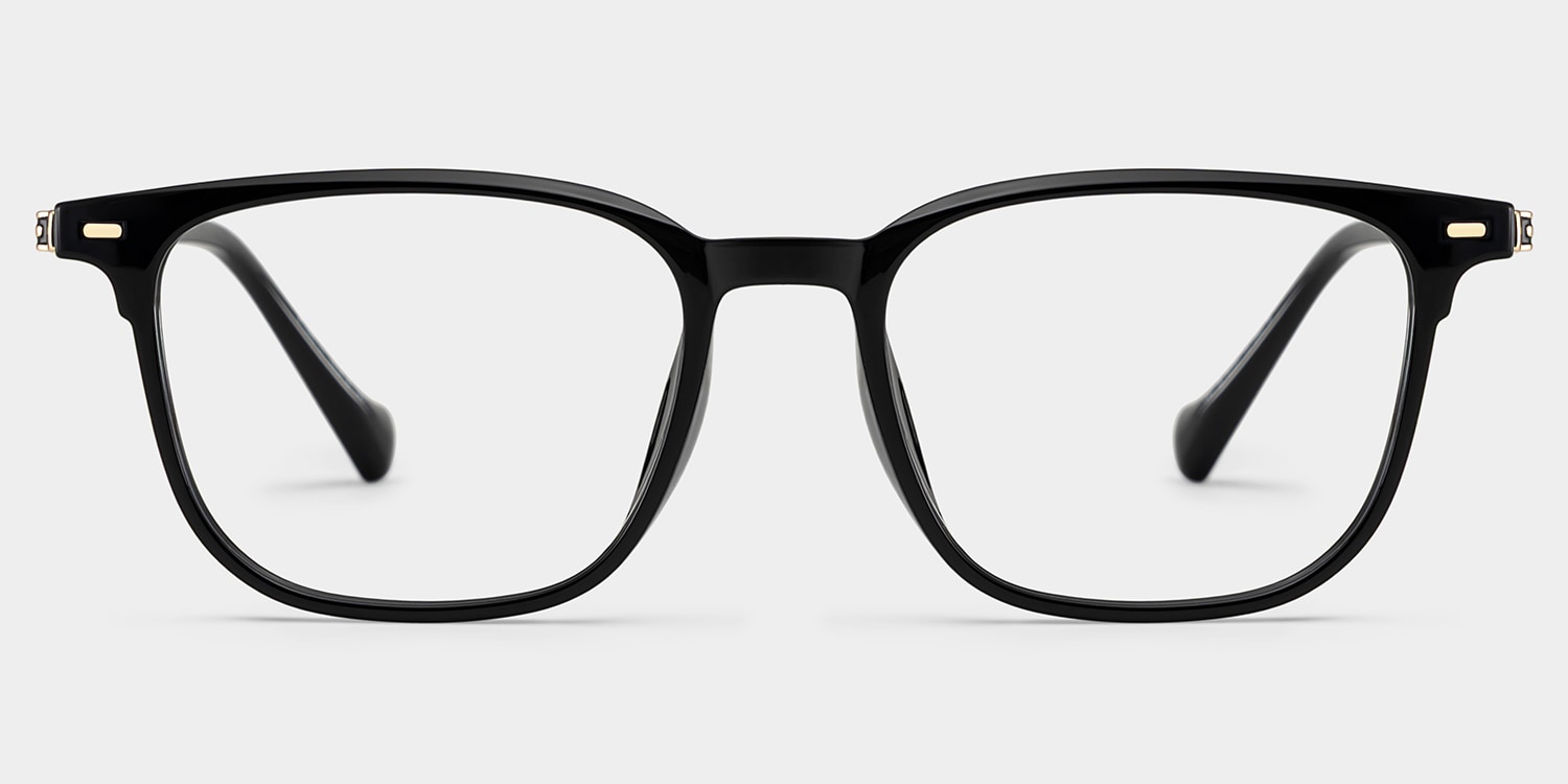 William Rectangle Black Glasses