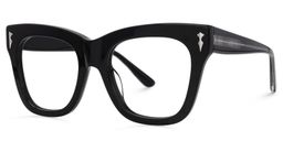 Grabar Square Black Glasses1