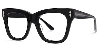 Grabar Square Black Glasses1