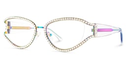 Star Cateye Iridescent Glasses3
