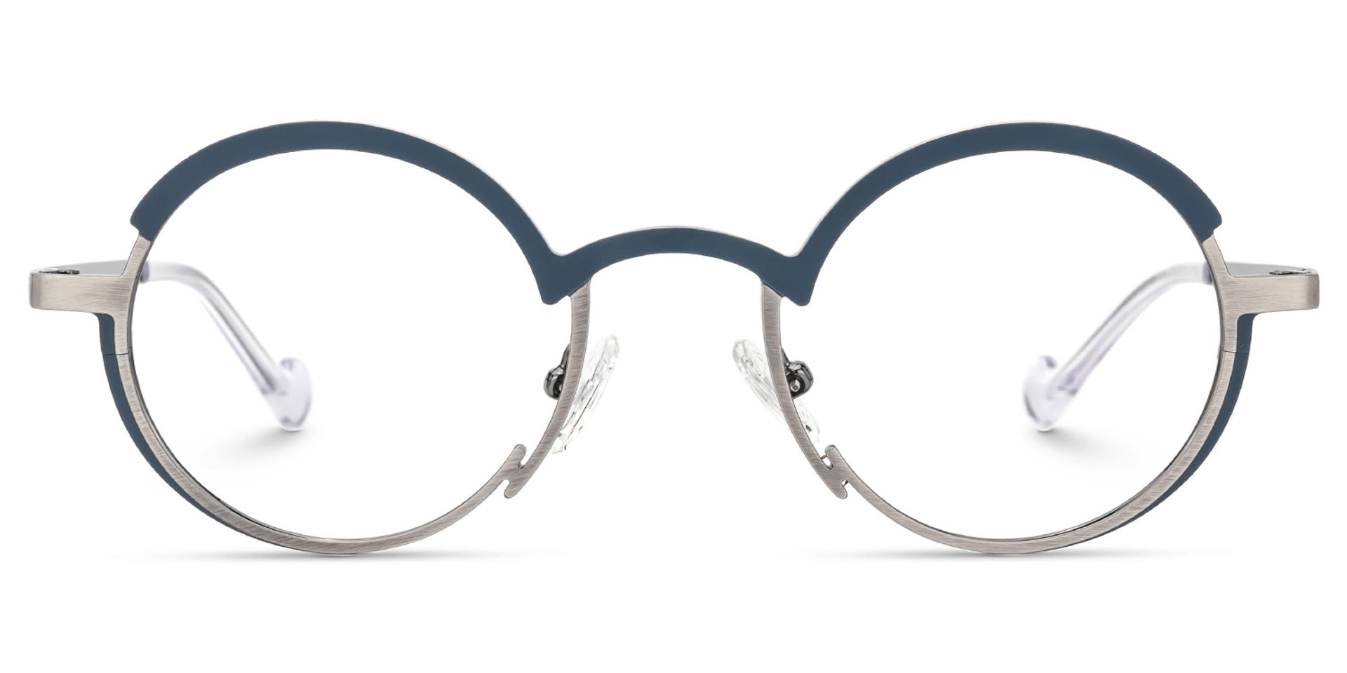 Huesties Round Two-Tone Full-Frame Glasses | Zeelool0