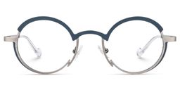 Huesties Round Two-Tone Glasses0