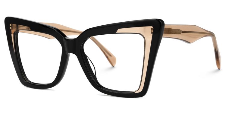 Brooklyn Cateye Black Glasses