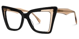 Brooklyn Cateye Black Glasses1