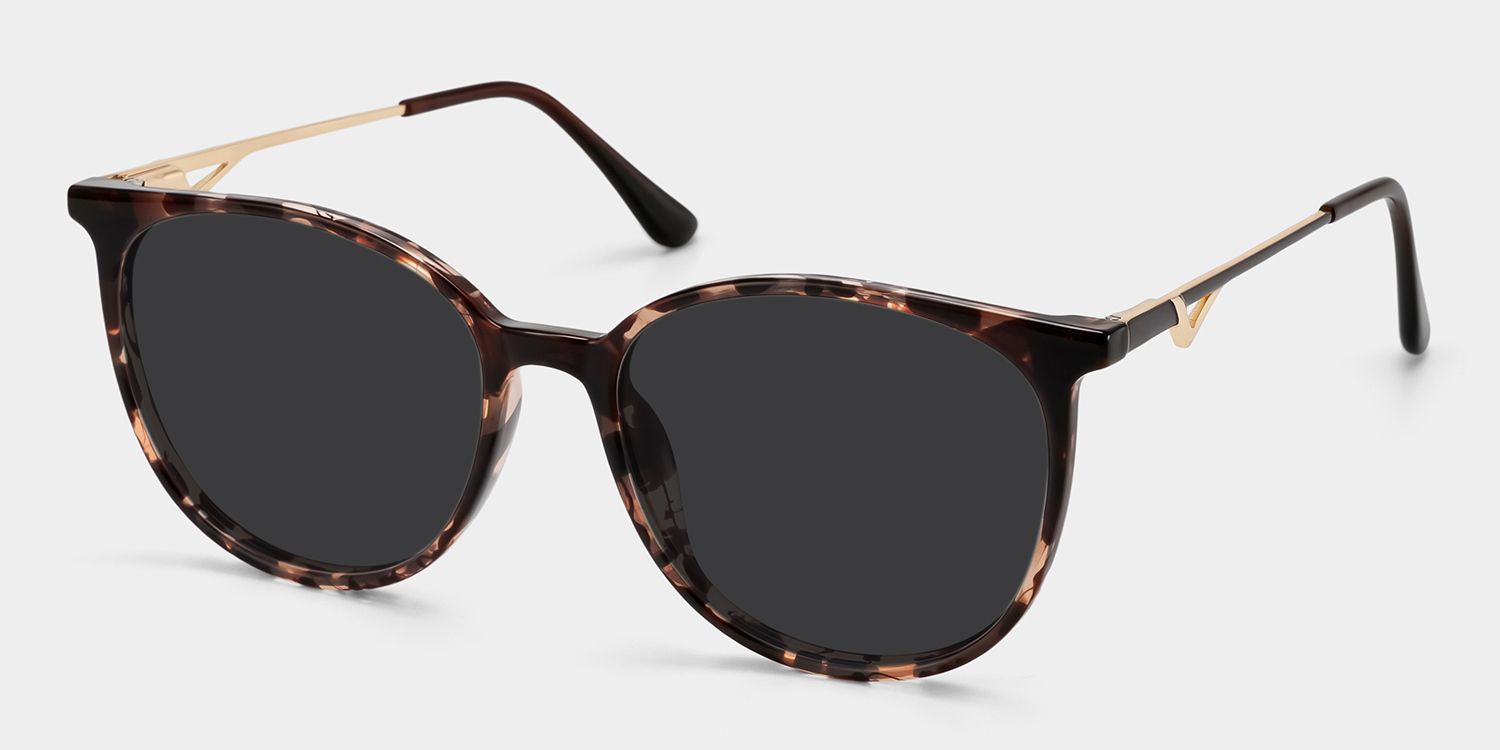 Chanty Round Tortoise Prescription Sunglasses | ZEELOOL