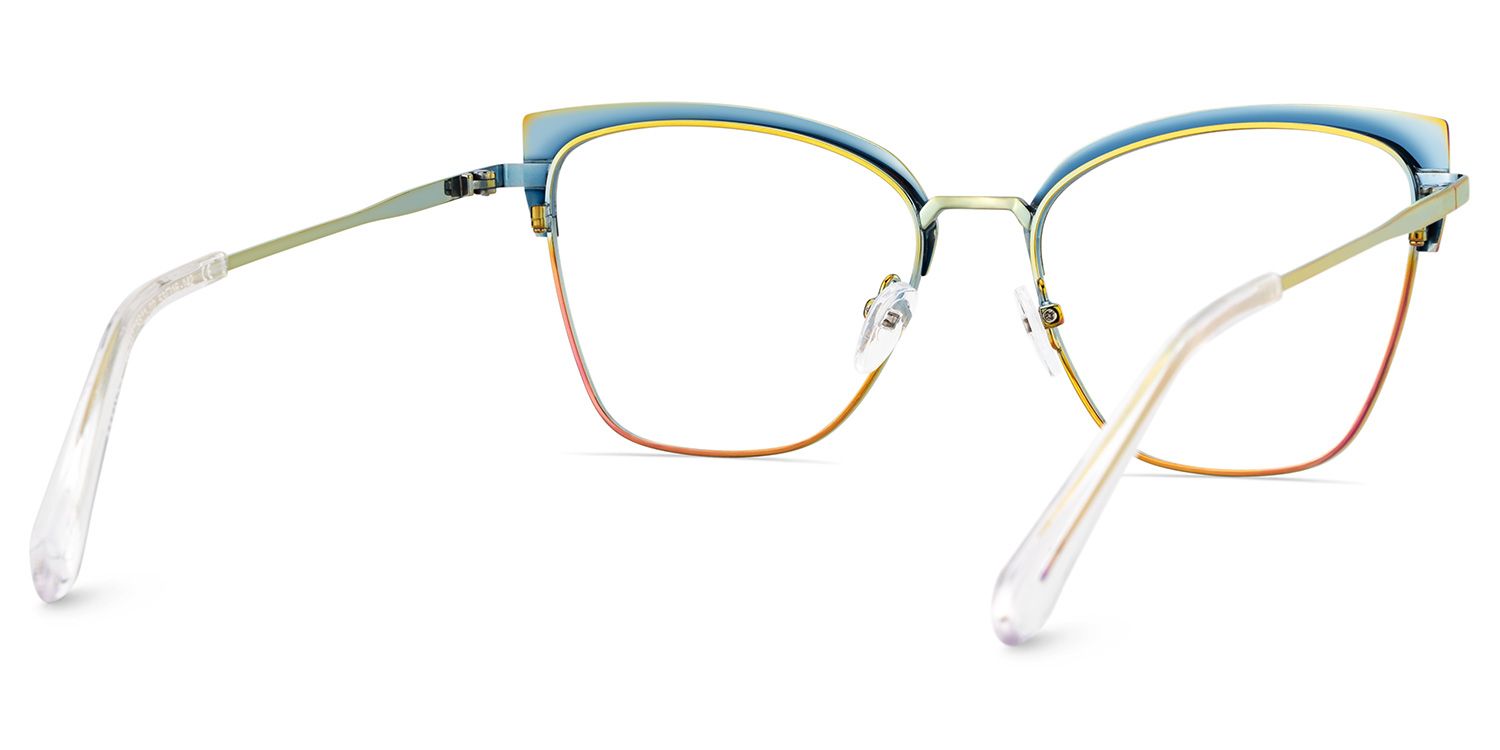 Harley Browline Purple Color Frame Glasses for Women | Zeelool5