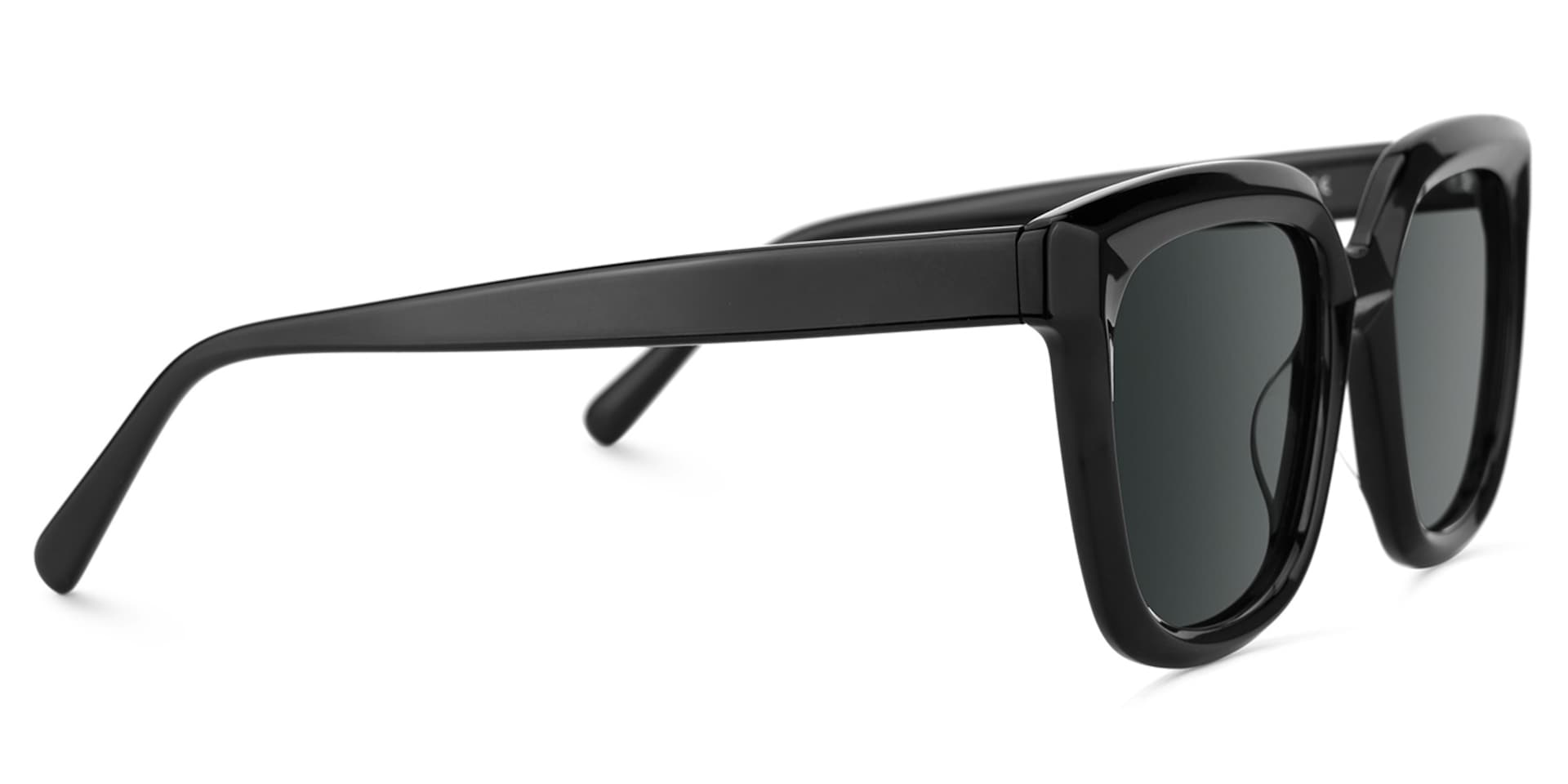 Lark Square Black Polarized Sunglasses3