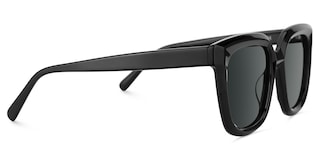 Lark Square Black Polarized Sunglasses3