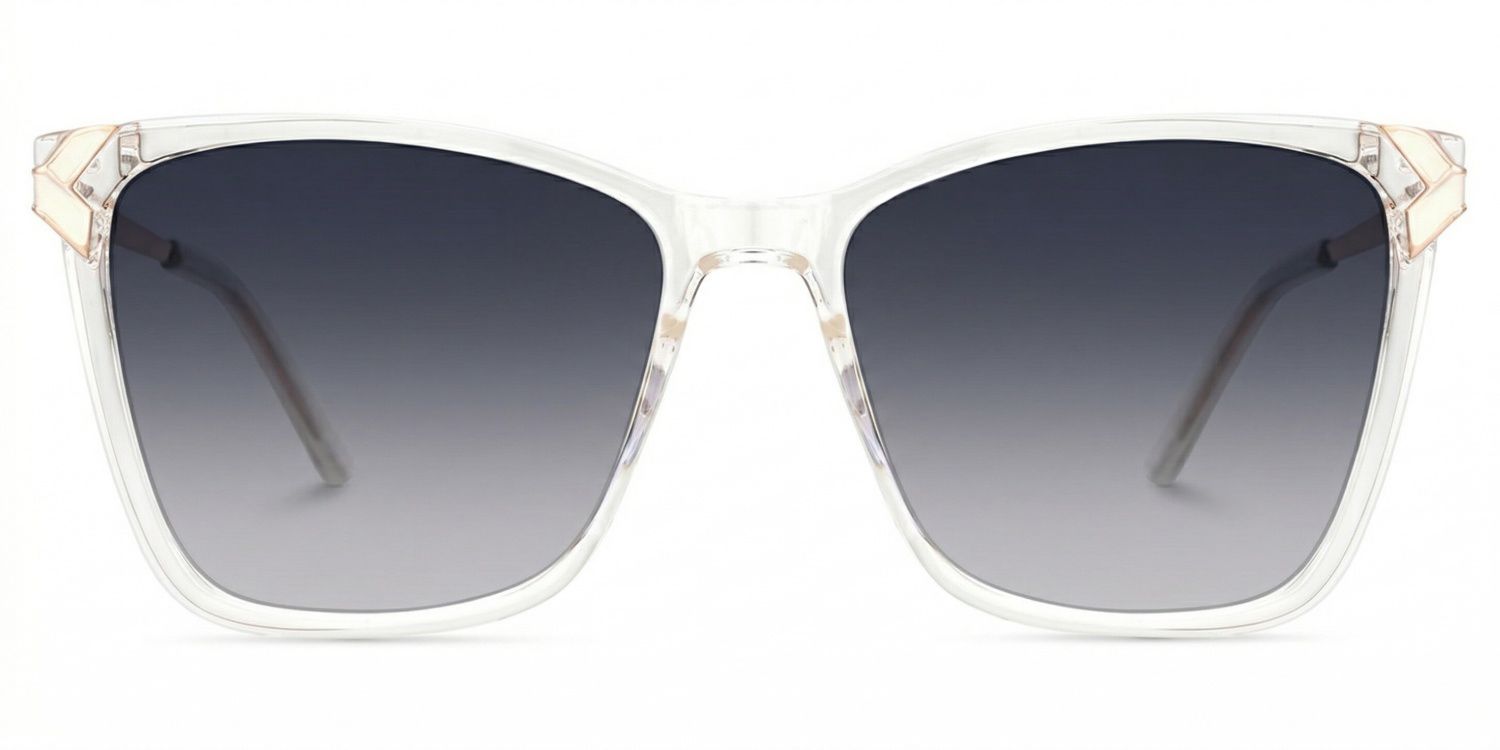 Tricee Square Clear Sunglasses for Women & Men | ZEELOOL0