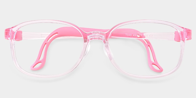 Casey Rectangle Crystal Pink Glasses good-img