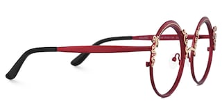 Nelida Round Red Glasses4