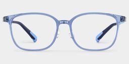 Lane Rectangle Blue Clear Glasses1