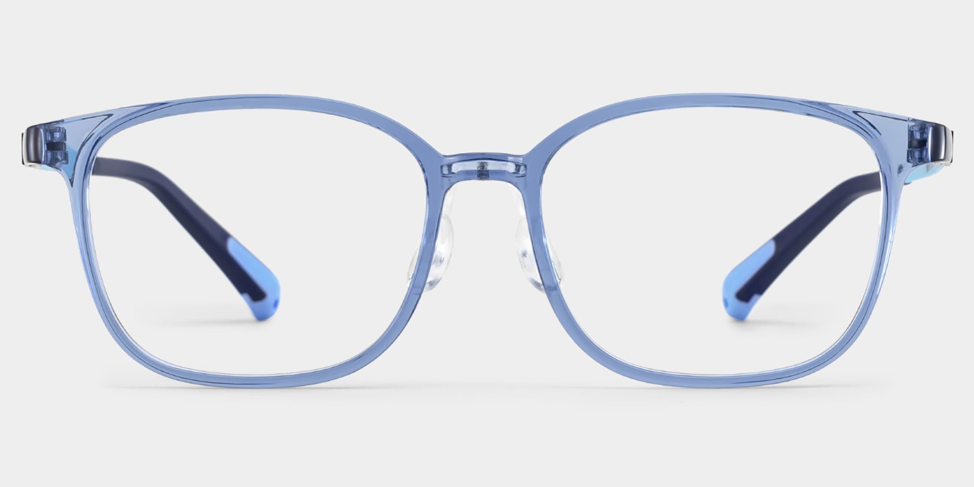 Lane Rectangle Blue Cystal Frame Eyeglasses for Teens1