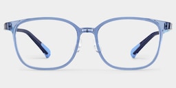 Lane Rectangle Blue Crystal Glasses1