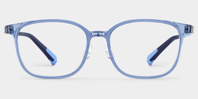 Lane Rectangle Blue Clear Glasses