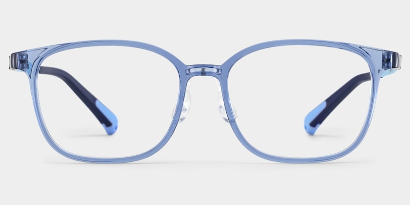 Lane Rectangle Blue Crystal Glasses