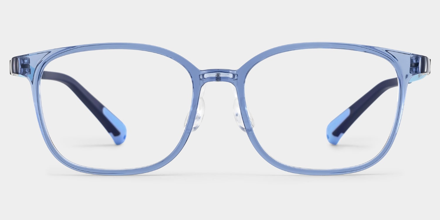 Lane Rectangle Blue Crystal Glasses