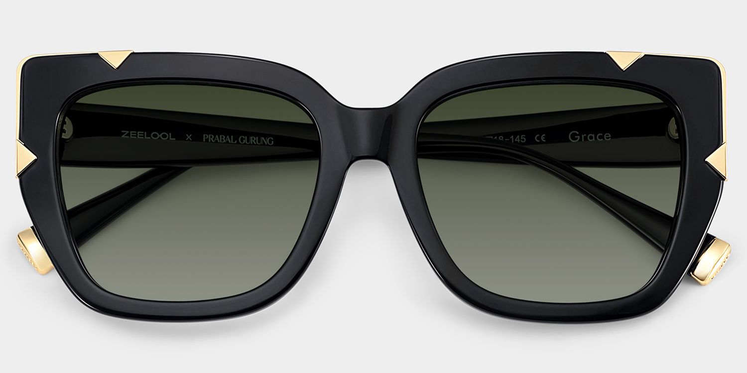Grace Black Butterfly Sunglasses | ZEELOOL x Prabal Gurung